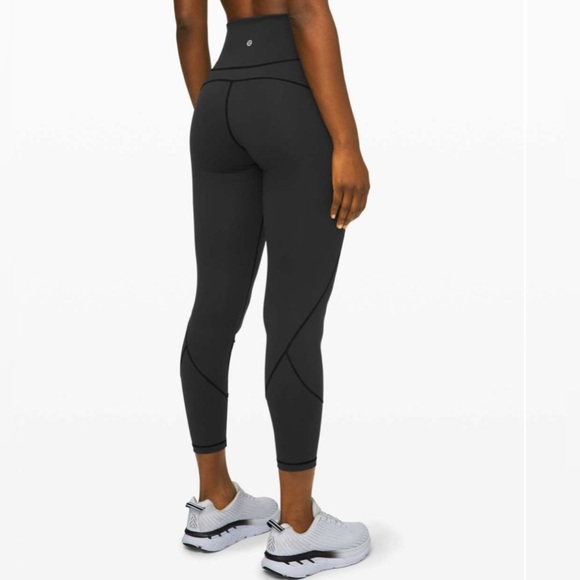 Lululemon In Movement Tight 25" Everlux Leggings - Black - Size 6 Align - Picture 1 of 8